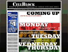 Tablet Screenshot of cellblock-chicago.com